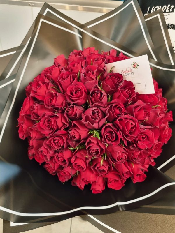 Double R 100 Roses RED ROSE BUNCH - 100 - Izimbali Florist
